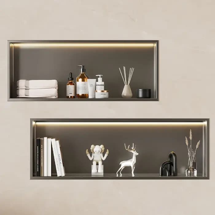 Armoire de Niche murale horizontale en acier inoxydable