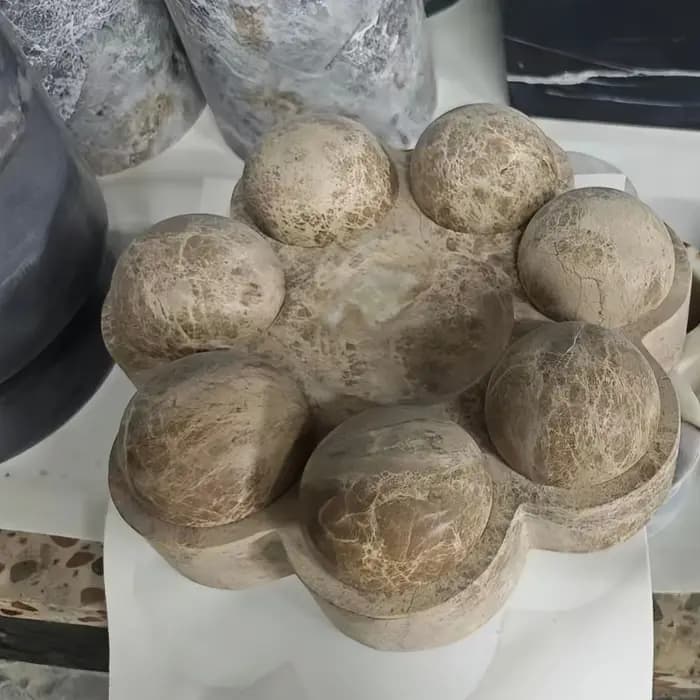 Boîte de rangement pour bijoux en marbre 22