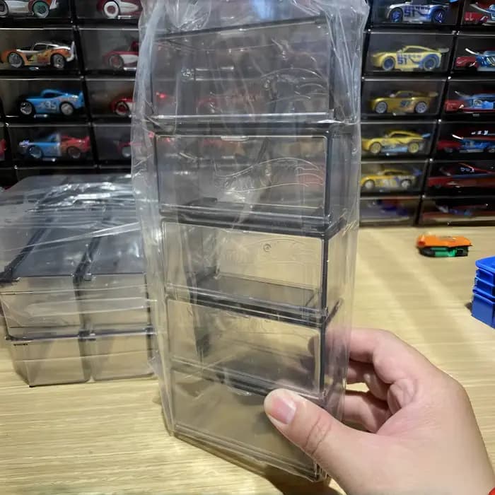 Boîte de rangement et vitrine pour modèles de voitures Hot Wheels pour garçons, pour véhicules non télécommandés, combine jeu avec voitures à rails et voitures motorisées