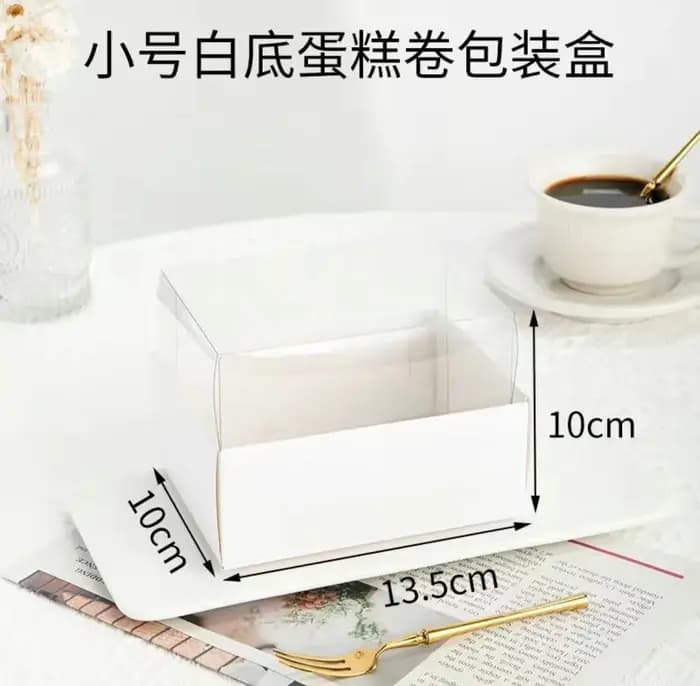 Boîte cadeau transparente pour gâteau Tiramisu