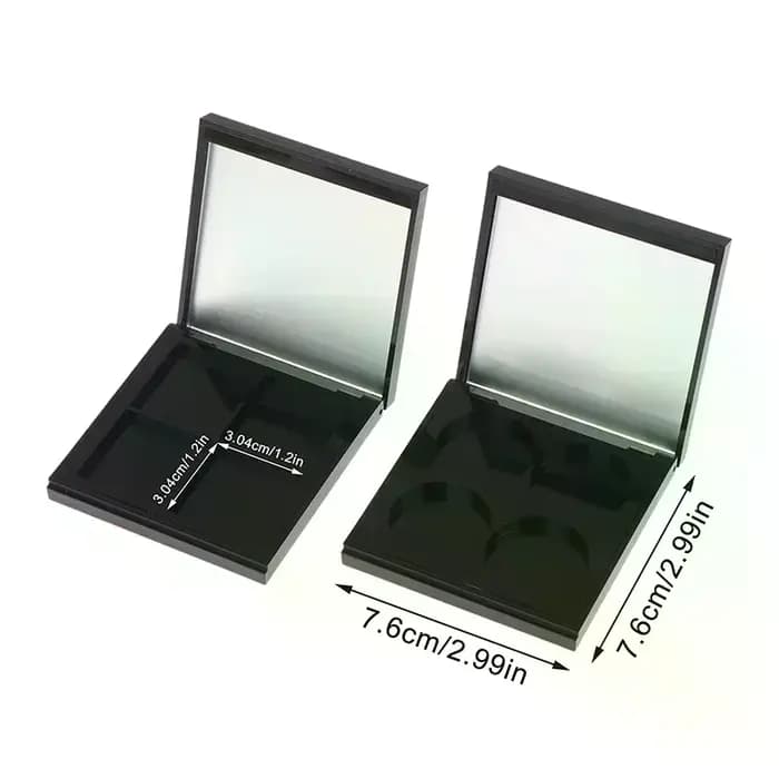 Boîte de support de Palette de cosmétiques magnétique vide à 4 grilles