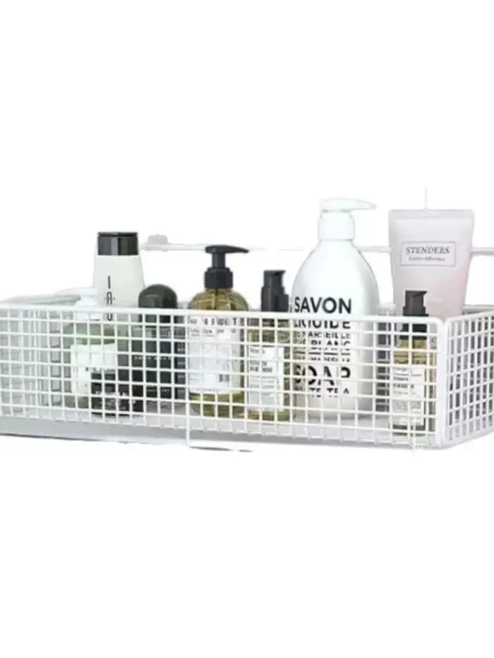 Étagère de rangement murale sans perçage pour salle de bain