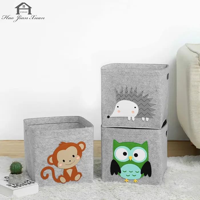 Cube pliant jouets boîte de rangement enfants