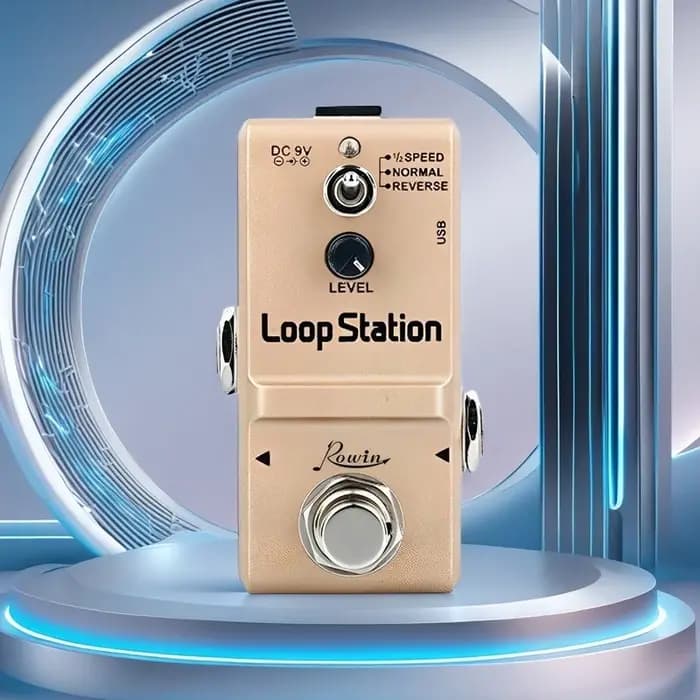 Rowin Mini Loop Station 48K Looper Pedal Overdubs illimités 10 minutes de boucle