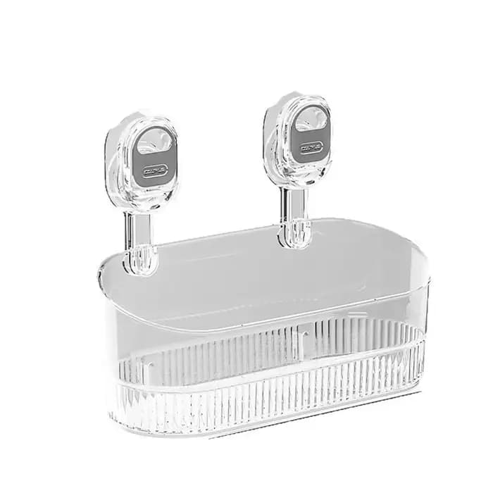 Étagère de salle de bain multifonctionnelle avec ventouse, sans perçage, pour shampoing, après-shamp
