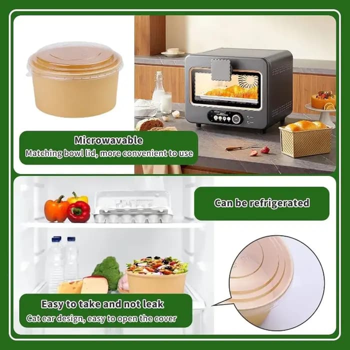 Boîtes d'emballage jetables 500/750/1000ML