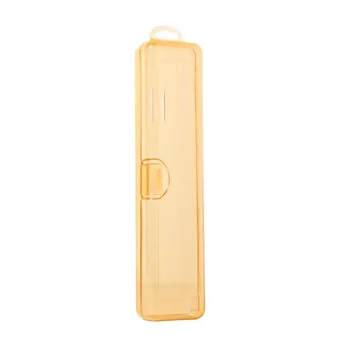 Boîte à brosse à dents transparente, étui de rangement, support de brosse à dents portable de voyage