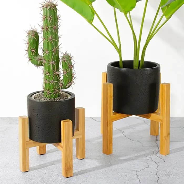 Présentoir de jardinière sur pied d'intérieur