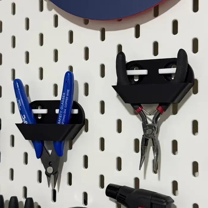 Accessoires de rangement simples pour panneau perforé à 2/3 grilles