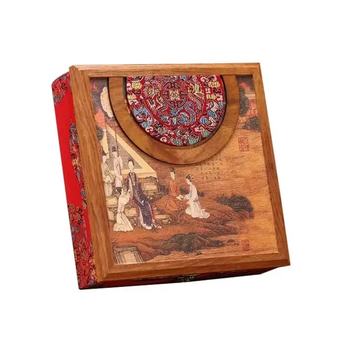 Boîte à thé Vintage en bois Pu'er, boîtes de rangement 357g, caddie à thé, service à thé Kung Fu chi