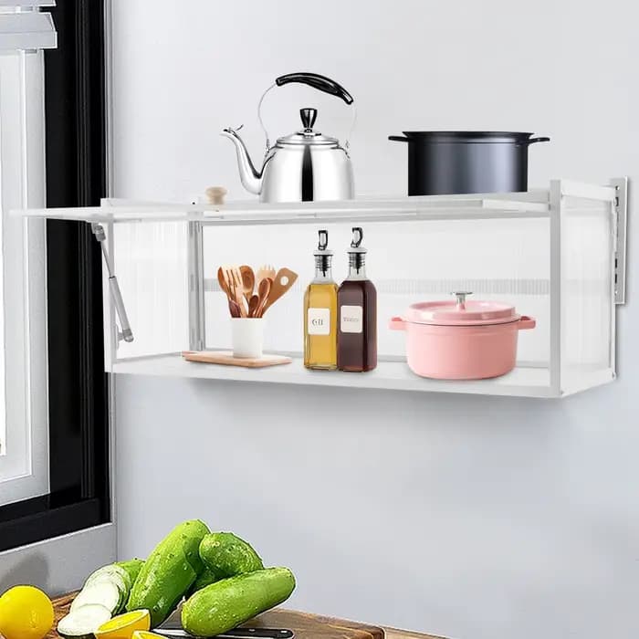 CNCEST-Armoires murales avec porte rabattable, armoire murale de cuisine, armoire de rangement pour