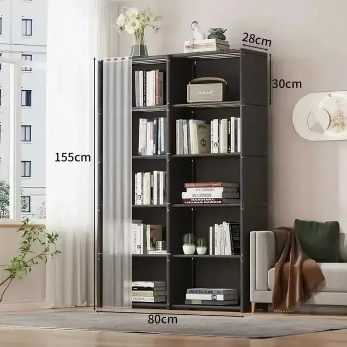 Armoire de rangement multi-niveaux 5/6