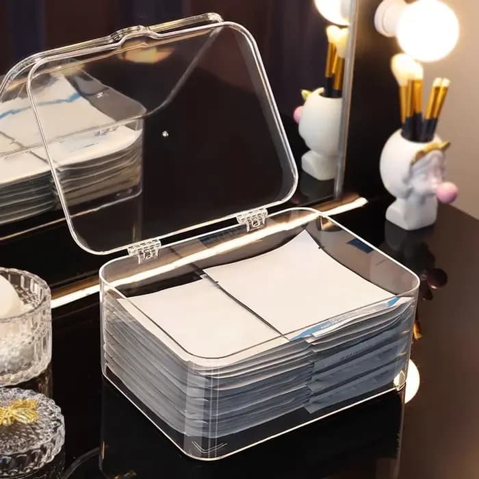 Organisateur de bijoux et de maquillage avec couvercle