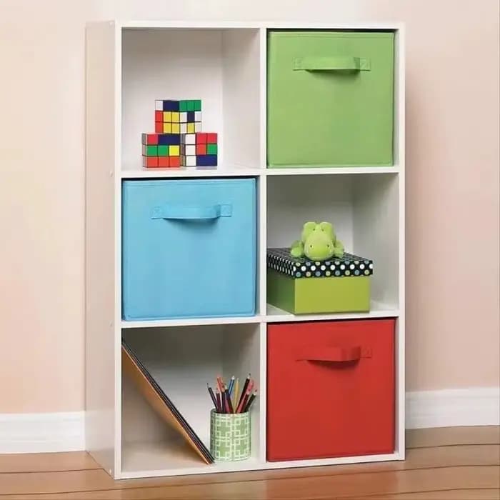 Boîte de rangement pliable en tissu non tissé Cube