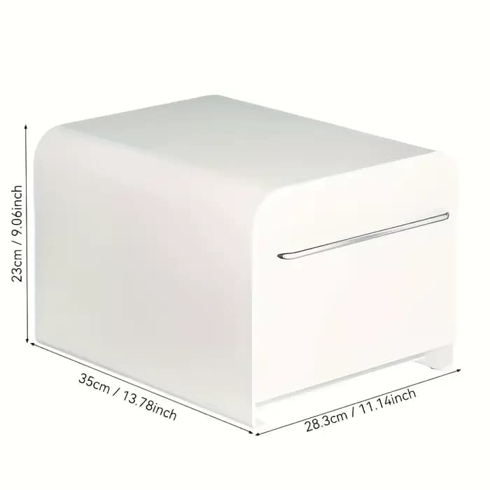 1 boîte de rangement à tiroirs en métal – style moderne et simple, étanche et anti-poussière, avec p