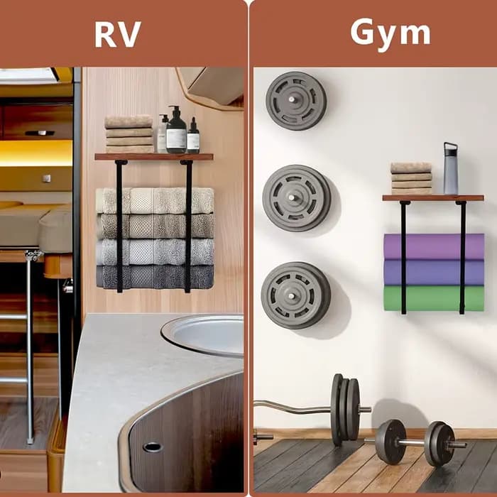Porte-serviettes pour la décoration murale de la salle de bain