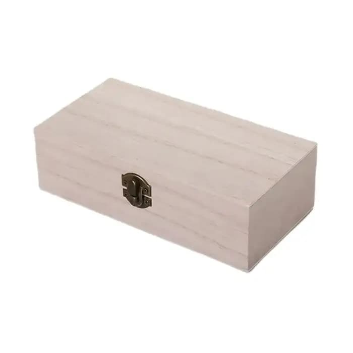 Boîte à bijoux à clapet avec couvercle, boîte à thé, étui à bibelots décoratif, boîte de rangement e