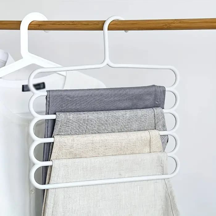 2/4 pièces porte-pantalons multifonctionnel ménage gain de place multicouche pantalon cintre