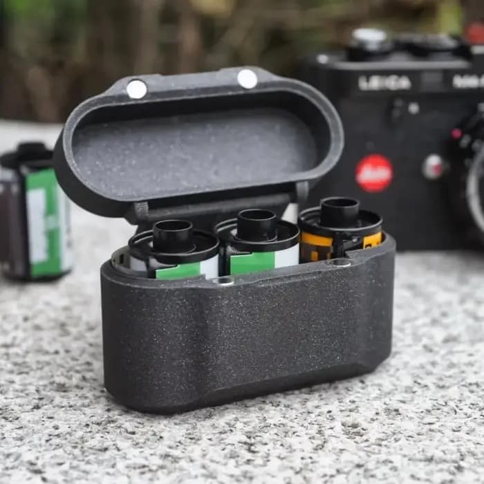 Boîte de rangement intégrée pour films, couvercle rabattable anti-poussière, boîte de voyage pour films 35 mm, boîte de protection légère anti-écrasement pour films
