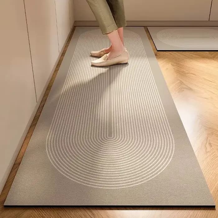 Tapis de sol en boue de diatomite de cuisine douce de style japonais, tapis super antidérapant, supe