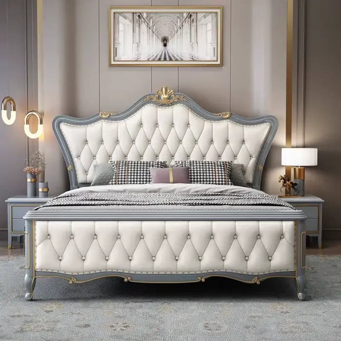 Lit King Size Moderne avec Rangement