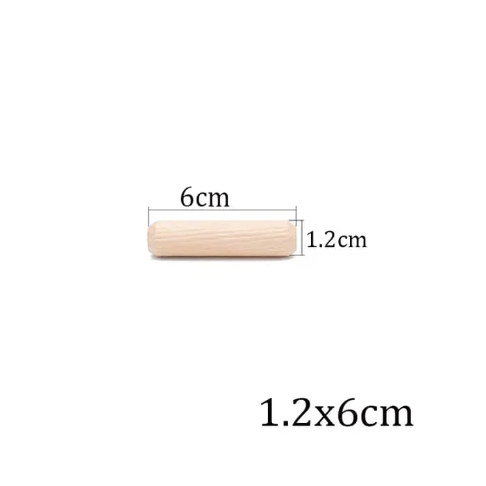 100/50pcs cheville en bois armoire tiroir rainure ronde