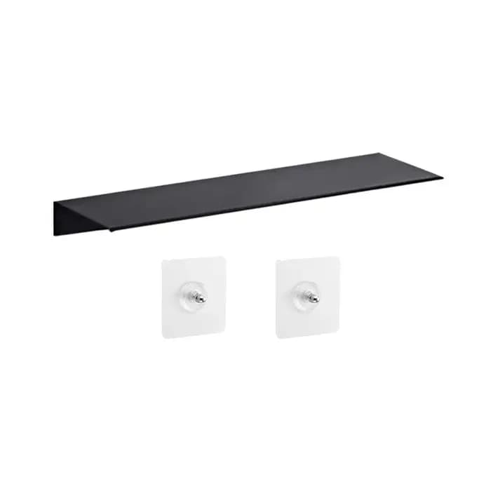 30/40/50CM étagère flottante étagères de rangement murales pour salon salle de bain cuisine suspendu monté blanc noir