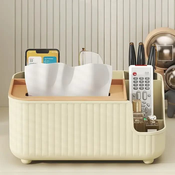 Boîte de rangement multifonctionnelle pour mouchoirs