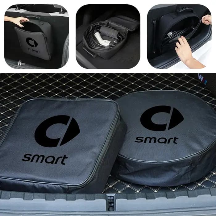 Boîte de rangement pour câbles de chargement de voiture