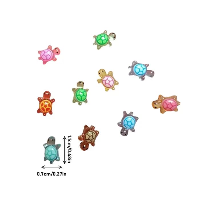 Boîte de rangement de tortue lumineuse de dessin animé mignon