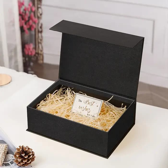 1 ensemble de boîtes cadeaux en carton avec couvercle magnétique