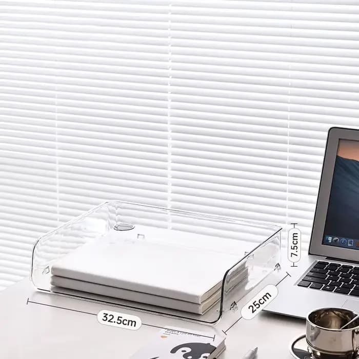 Boîte de rangement empilable pour fichier de bureau