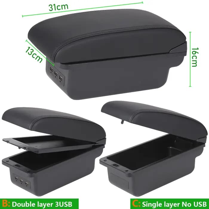 Boîte d'accoudoir de voiture pour SUZUKI Swift