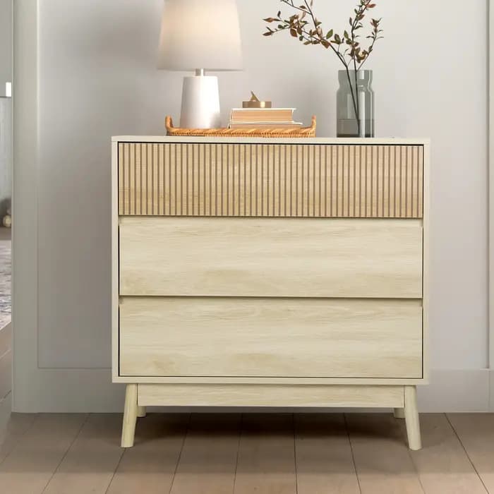 VOWNER 3-Commode de ferme, commode de rangement en bois, commodes de Cisco modernes à larges portes,