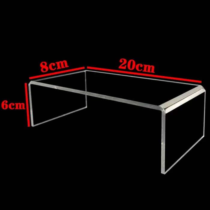 Présentoir en acrylique avec un design multi-niveaux présente parfaitement vos créations de figurines ou de desserts préférées