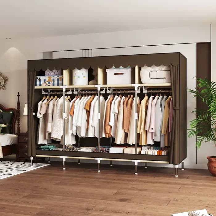 Armoire portable - 4 zones de suspension et 4 zones de rangement