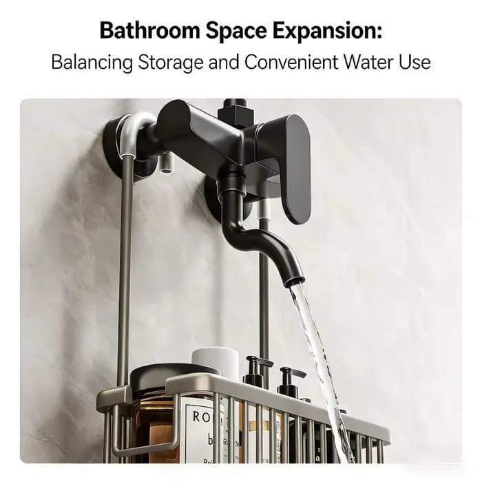 Étagère de douche pratique pour toilettes