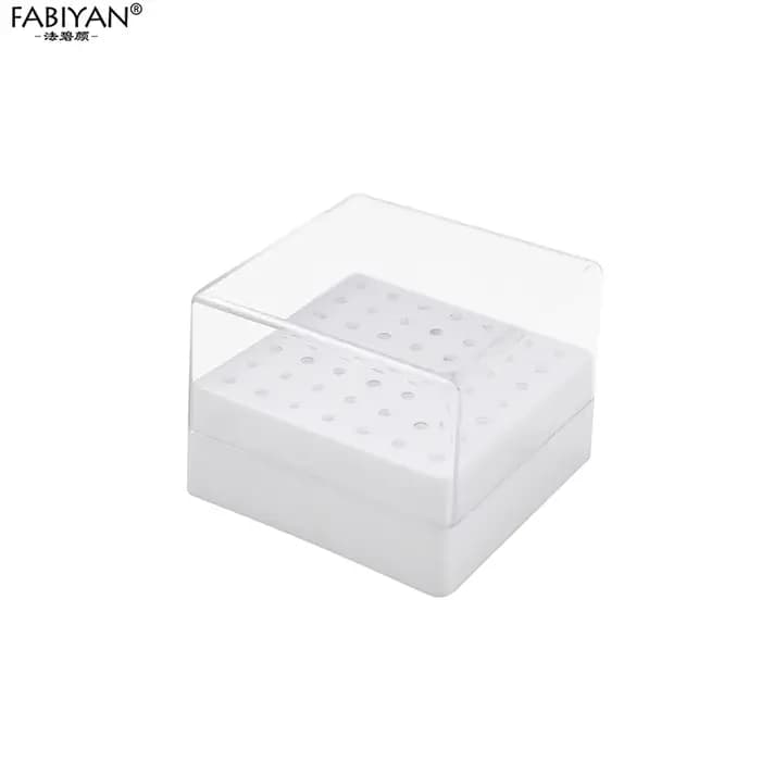 Boîte de rangement vide pour 49 embouts de perceuse à ongles