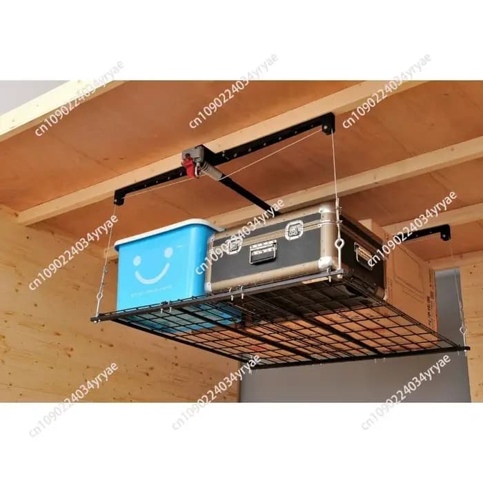 Étagère de rangement suspendue au plafond pour garage