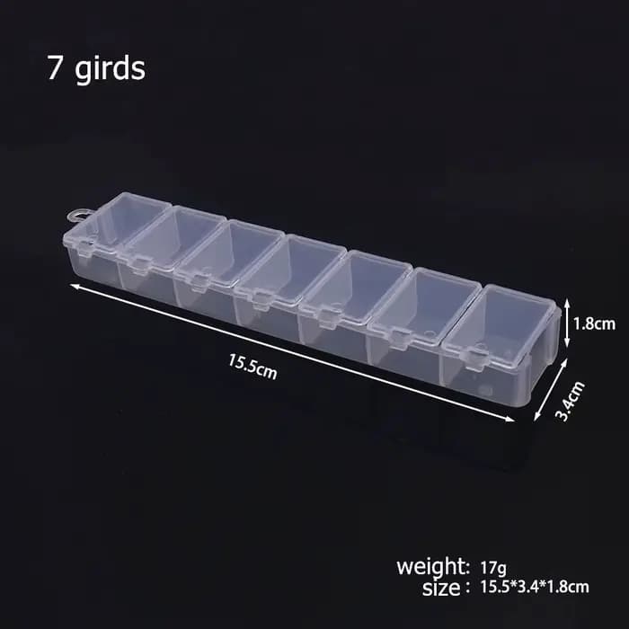 Boîte de rangement en plastique à 6 à 32 compartiments, organisateur de bijoux, conteneur avec sépar
