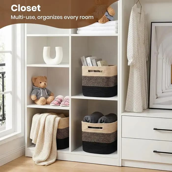 Paniers de rangement pour l'organisation