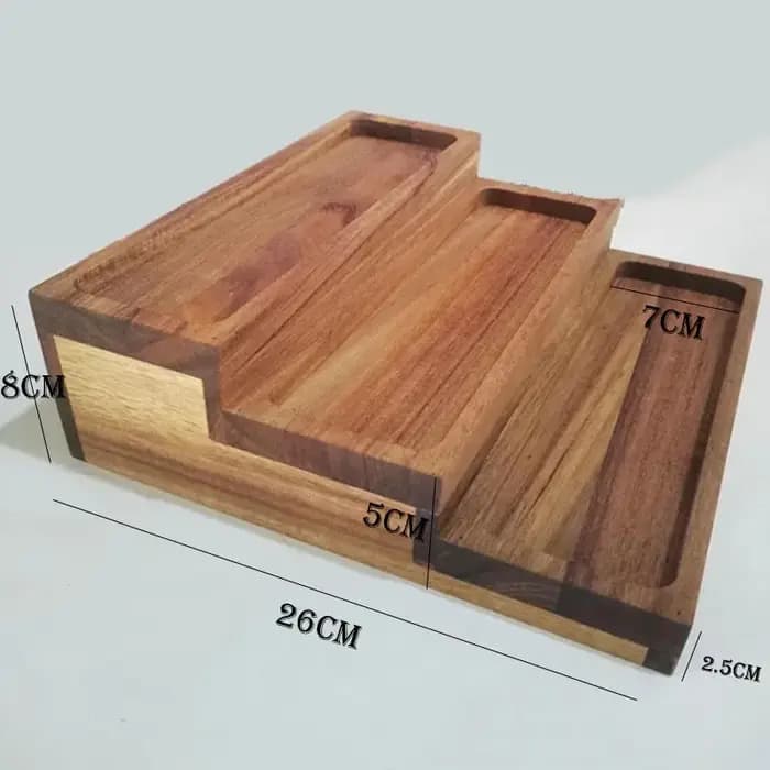 Étagère à Épices en Bois d'Acacia pour Comptoir - Plateau