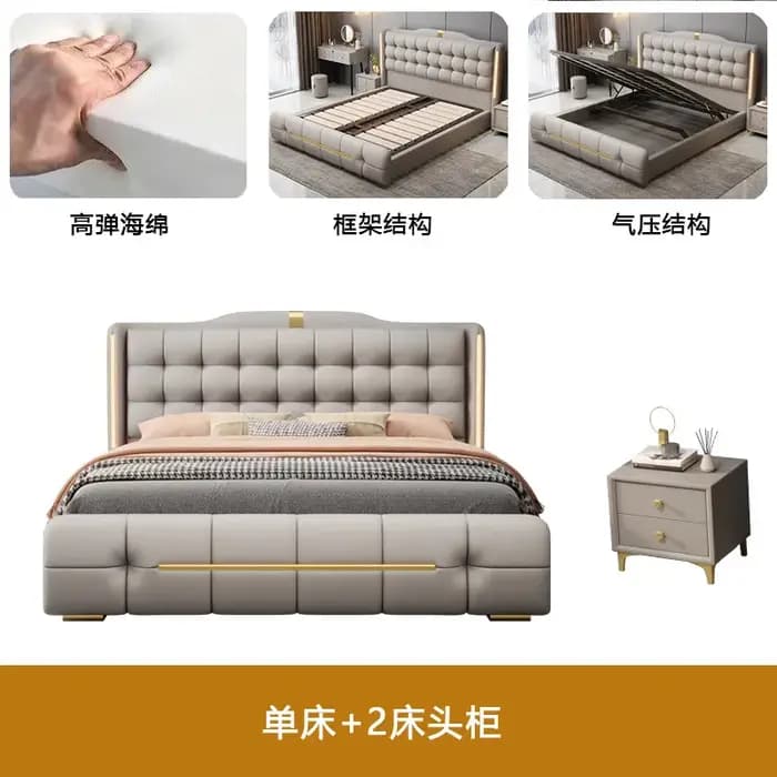 Tête de lit de luxe 180x200cm sans matelas