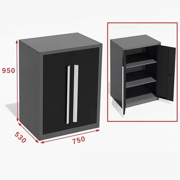Armoire en acier de haute qualité à Double porte avec tiroirs et armoires murales