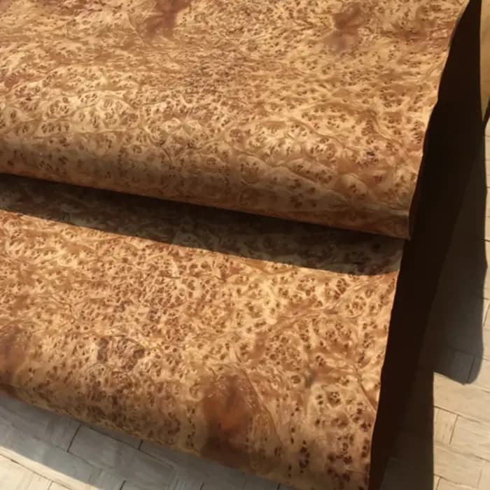 L:2.5 mètres largeur:200-550mm T:0.25mm feuilles de placage de bois d'arbre à joint naturel Instrume