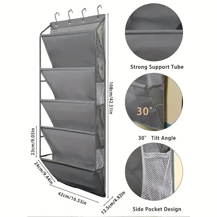 Organisateur de chaussures au-dessus de la porte