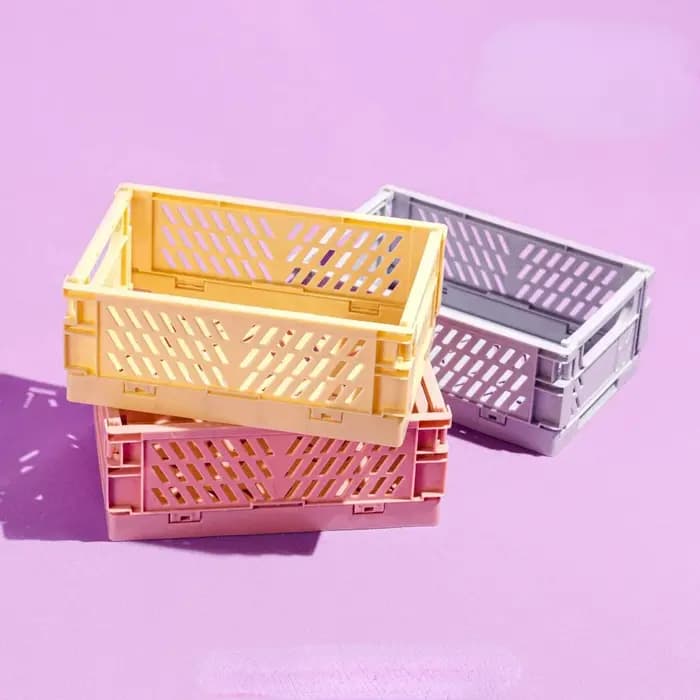Caisse de rangement pliable en plastique