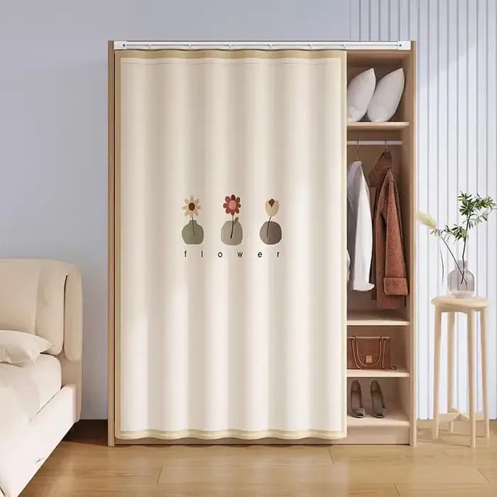 Rideau d'armoire, rideau de porte coulissante