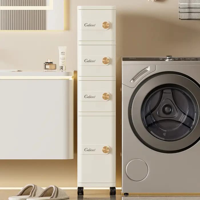 Meuble de rangement pour niche de salle de bain