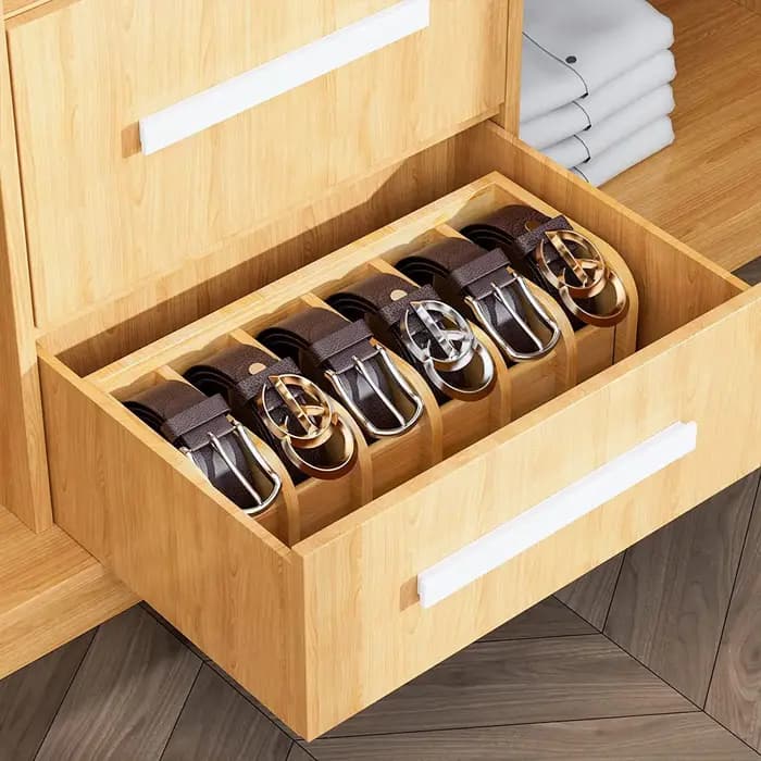 Boîte de Rangement en Bambou pour Homme et Femme